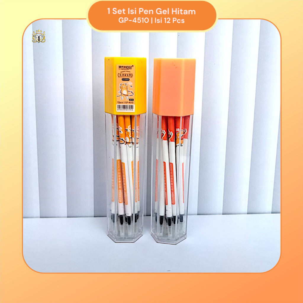 

[ 1 Set ] SOS Refill Isi Bolpoin Pen Gel Fancy Tabung isi 12 Pcs / Refill Pulpen Lucu