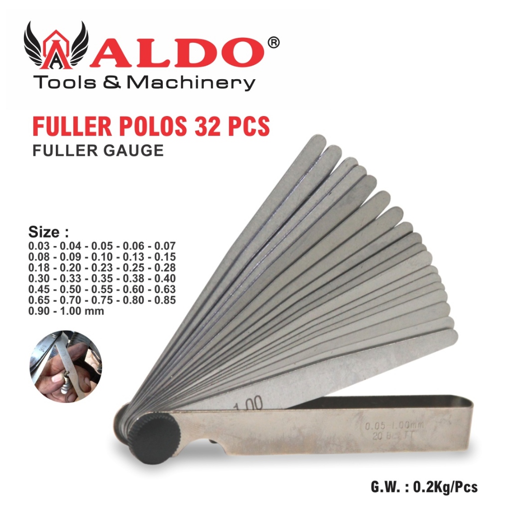 FULLER POLOS 32 PCS / FULLER GAUGE  MERK ALDO