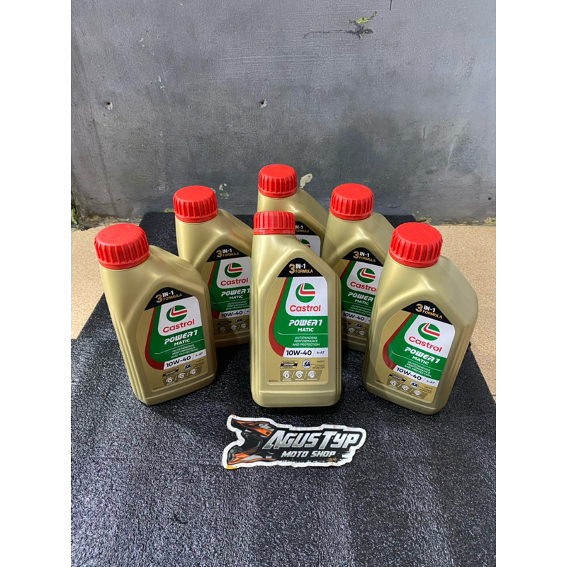 Oli castrol power 1 matic 10w-40 800ml original castrol