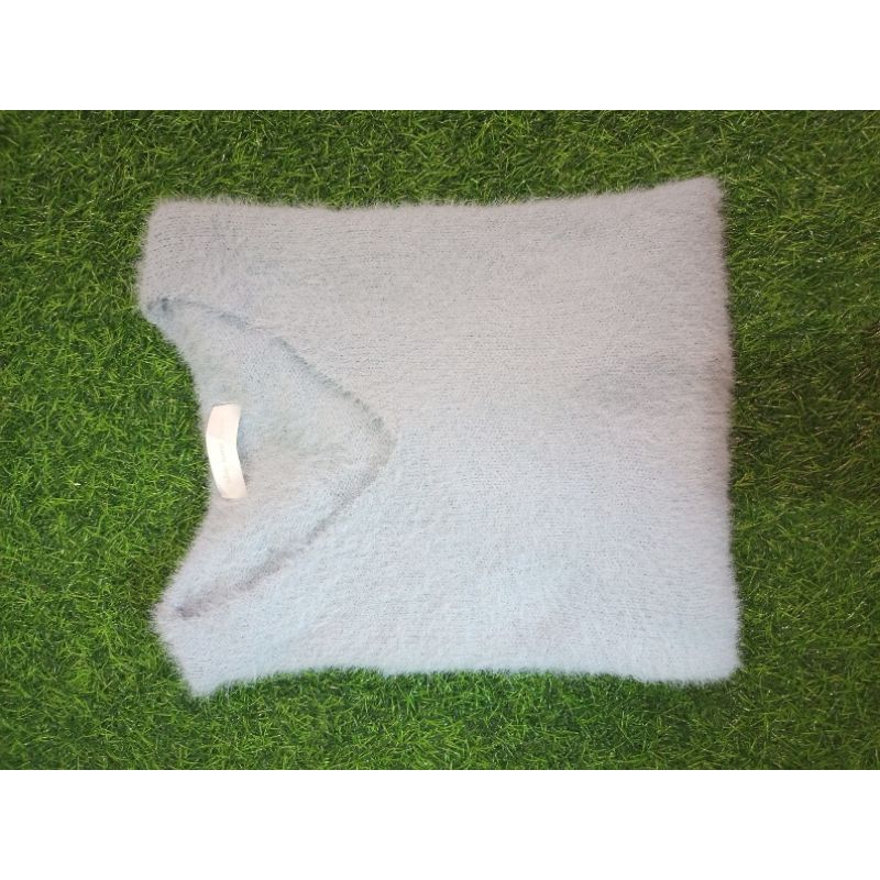 Sweater bulu lengan balon