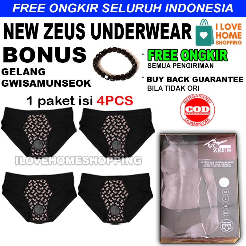 ZEUS UNDERWEAR CELANA DALAM KESEHATAN PRIA BUY 2 GET 2 Ukuran M-XXL