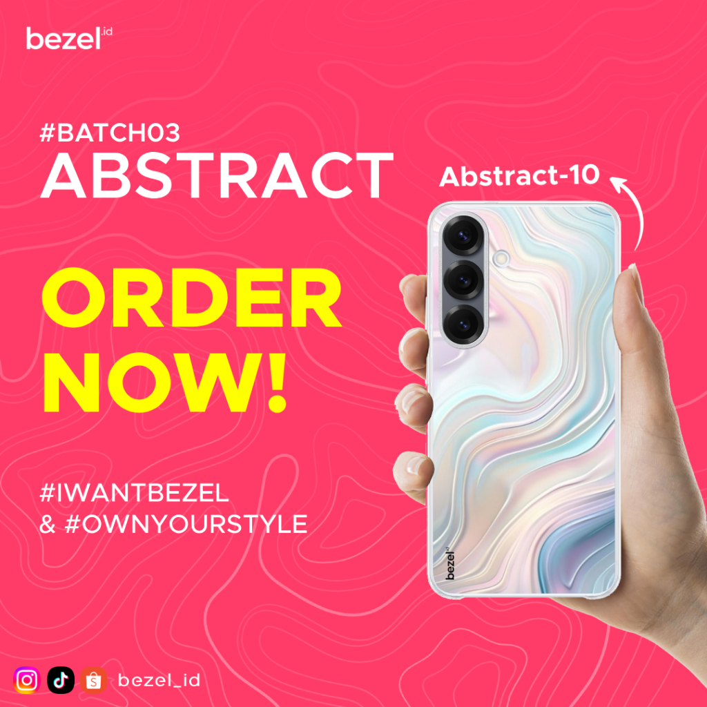 Bezel Premium Case Abstract #10 Semua Type HP Kekinian For Samsung