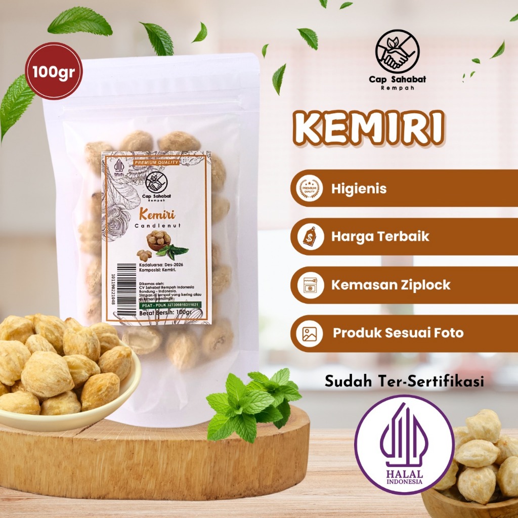 

100gr Kemiri / Candlenut / Rempah / JSR100% PREMIUM QUALITY