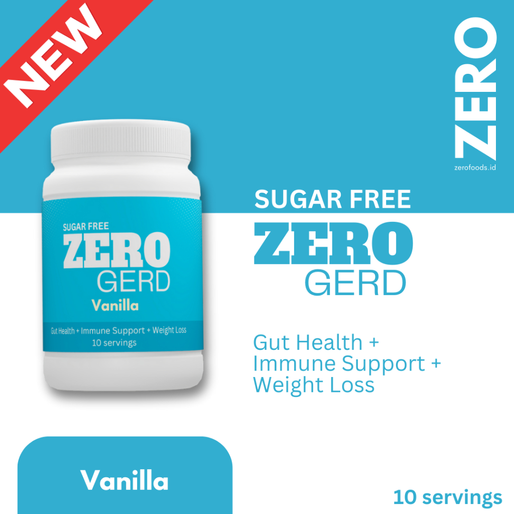 

ZERO GERD | SugarFree | ZERO Kalori | Anti-GERD, maag | Anti-asam lambung | Shake Rasa Vanilla
