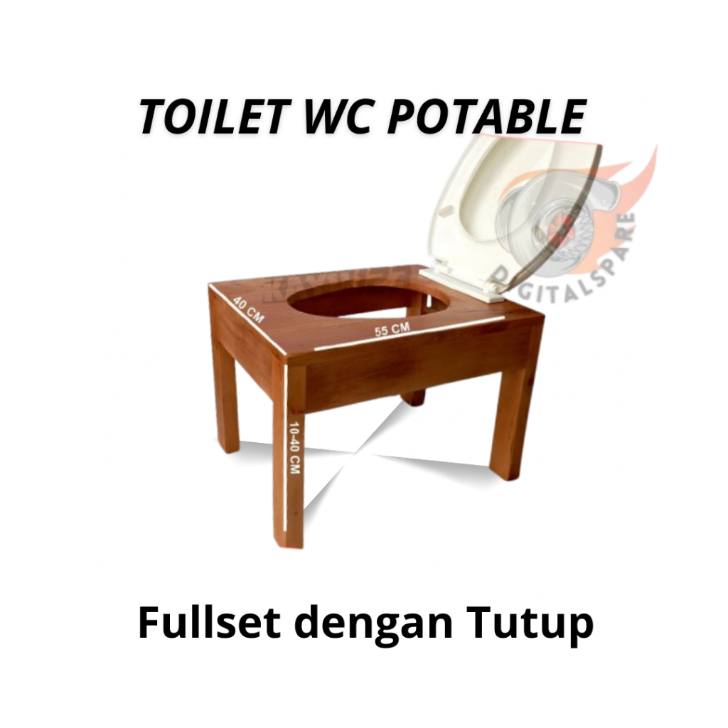 WC Duduk Portable Toilet Duduk Untuk Lansia & Ibu Hamil Murah