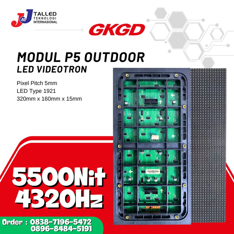 MODUL VIDEOTRON P5 OUTDOOR GKGD REFRESH RATE 4320Hz