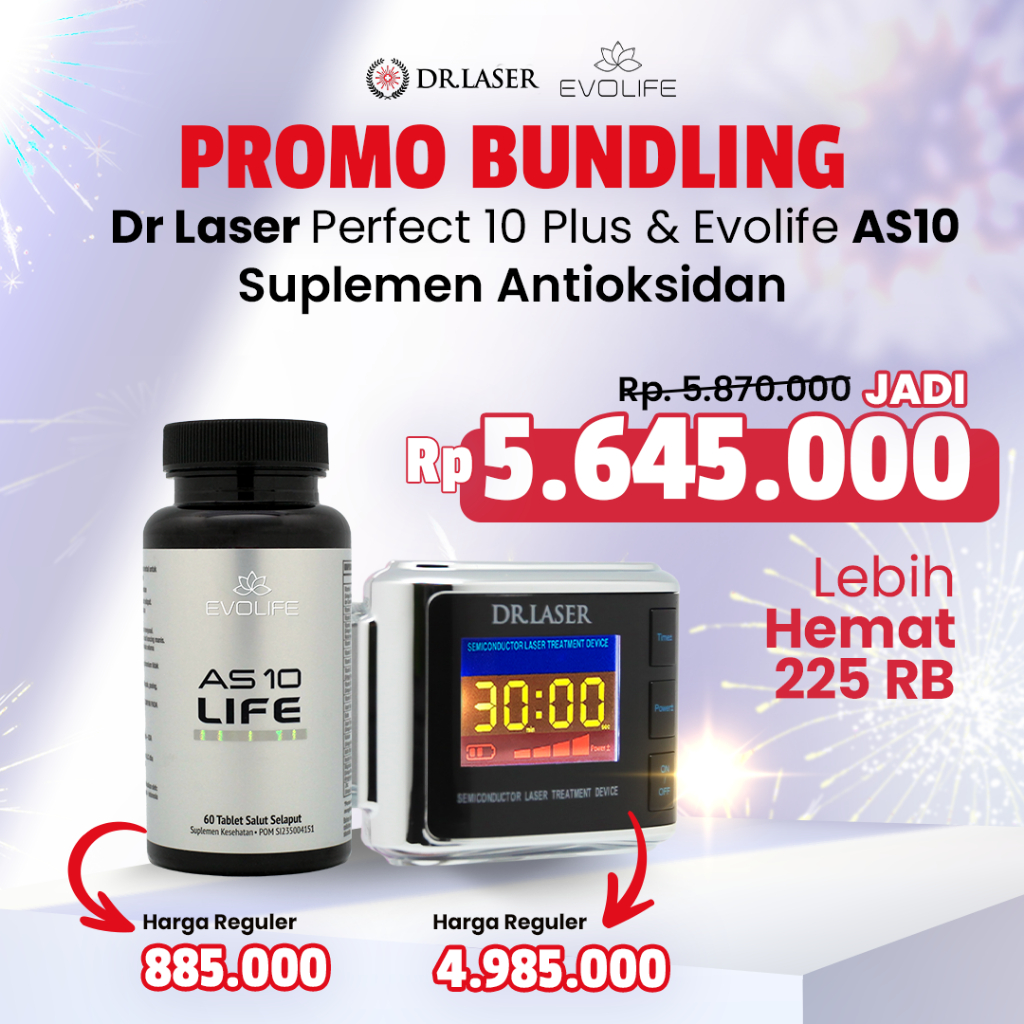 DR LASER PERFECT 10 PLUS GOGOMALL - TERAPI MEMBANTU MENURUNKAN KOLESTEROL