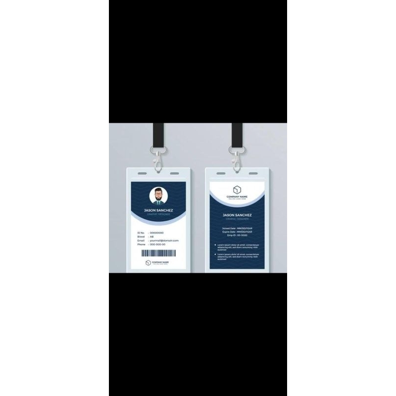 

0ID CARD Bahan Pvc Ketebalan 0.96mm