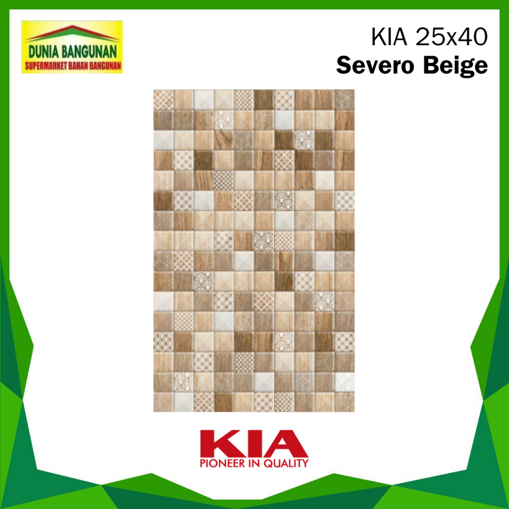 Keramik 25x40 KIA Severo Beige Keramik Dinding/ Keramik Glossy/ Keramik Dapur / Keramik Kamar Mandi