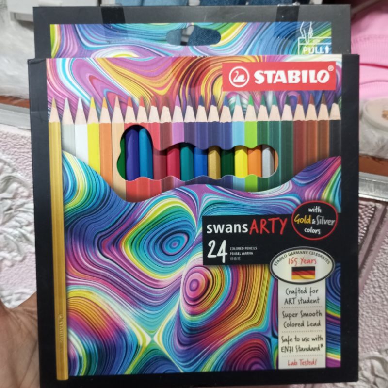 

pensil warna merk Stabilo ( baca deskripsi )