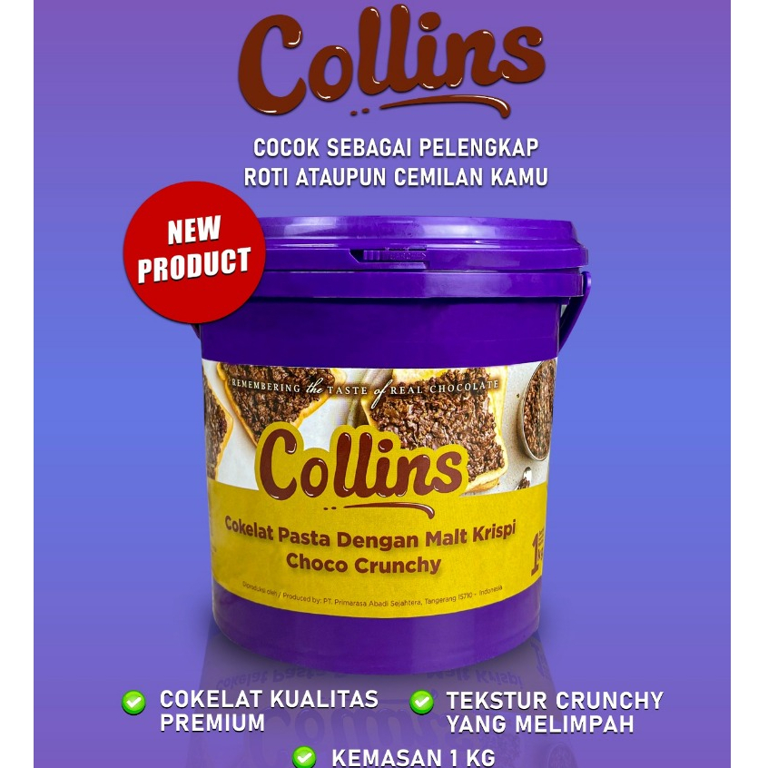 

Collins Choco Crunchy 1 kg | Selai Collins