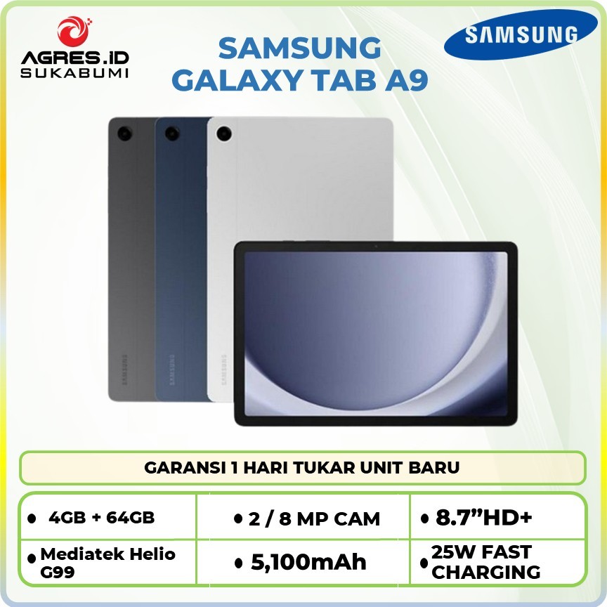 SAMSUNG GALAXY Tab A9 WIFI 4/64GB - Garansi Resmi