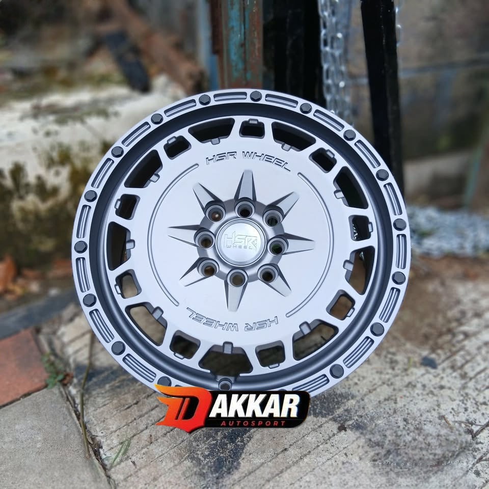 velg mobil rally look ring 16 hsr arfak hole 4x100-114,3 lebar 6.5 rata