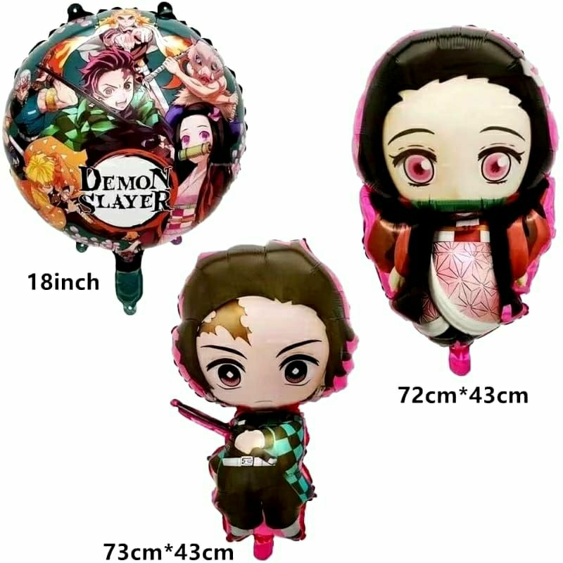 BALON DEMON SLAYER KIMETSU NO YAIBA/KARAKTER ANIME