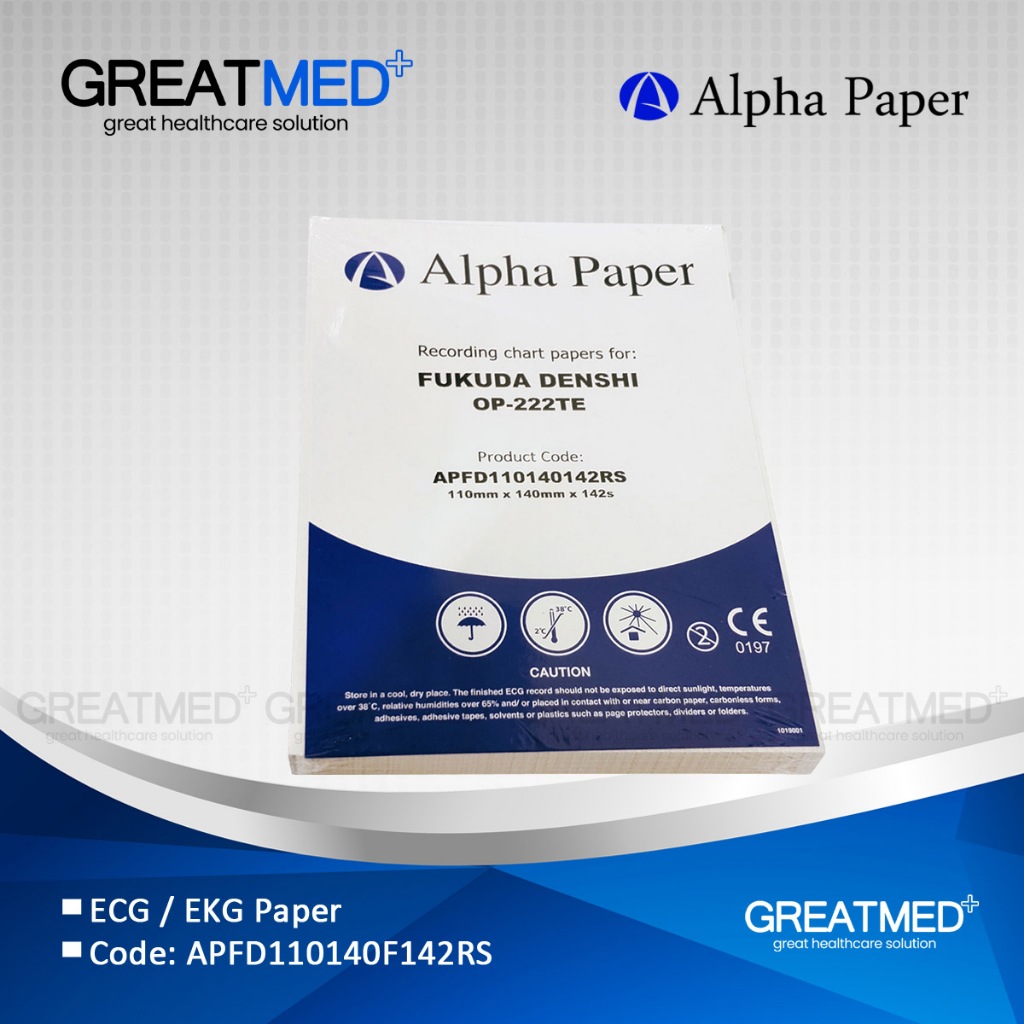 Kertas EKG | ECG | Thermal Paper | FUKUDA DENSHI OP-222TE | 110x140mm