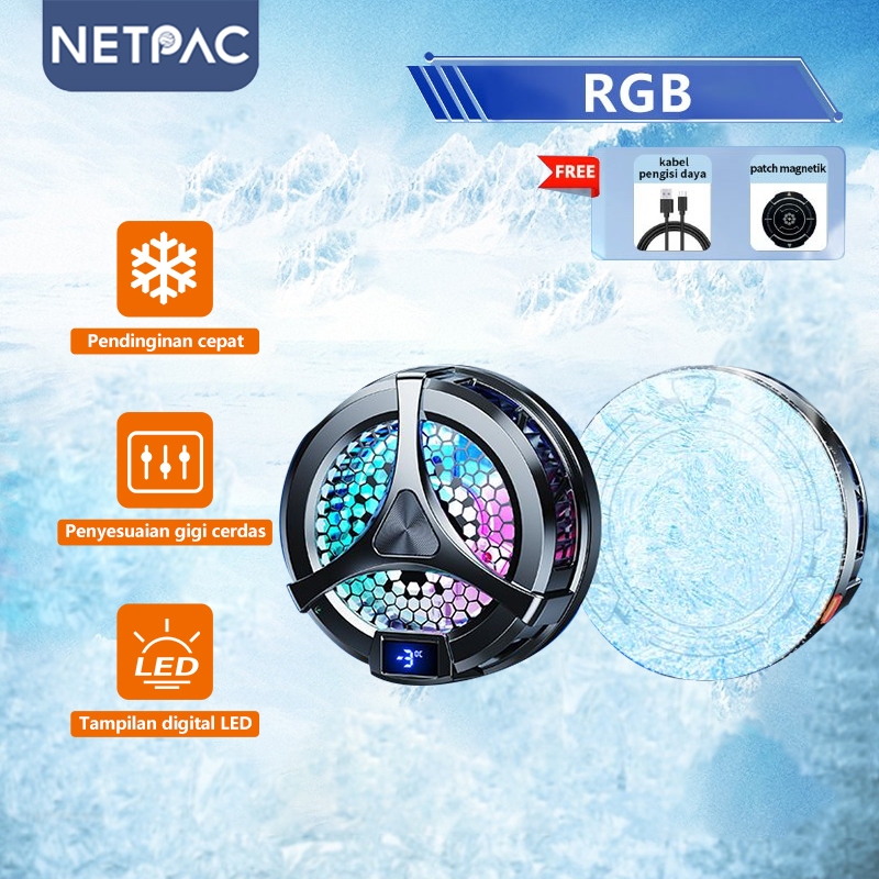 NETPAC X36 Radiator Fan Cooler Gaming Cooler Pendingin HP Cooling Fan For Mobile Phone With Digital