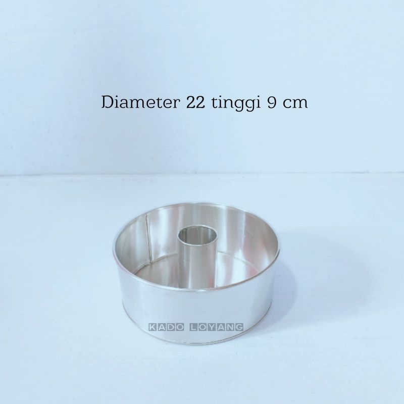 Loyang bolu bulat loyang tulban, loyang kue bolu tinggi 9 cm diameter 16 18 20 22 cm bahan almunium