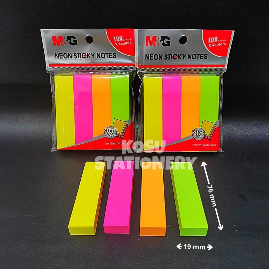 

PEMBATAS BUKU / STICKY NOTE 4 WARNA 76X19 YS 187 M&G