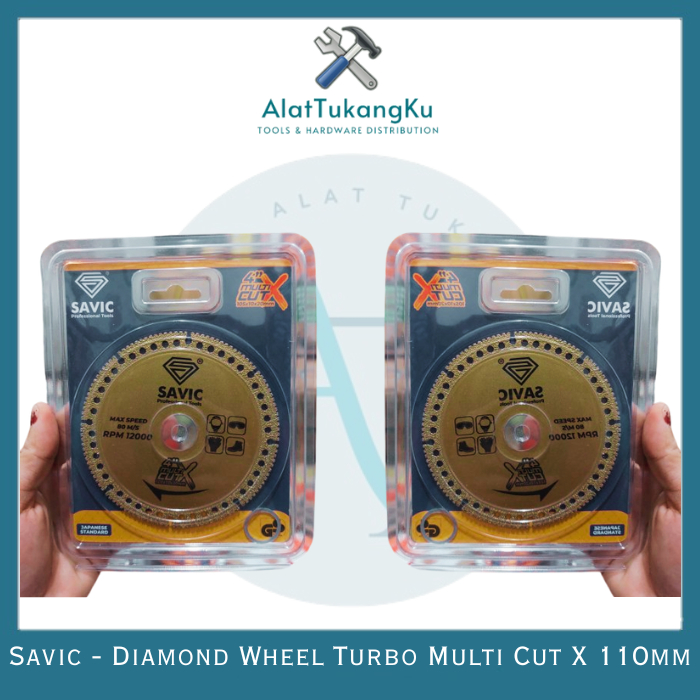 Savic Diamond Wheel Multi Cutting Turbo 4 inci 110mm / Mata Pemotong Keramik Granit Marmer / Mata Ge