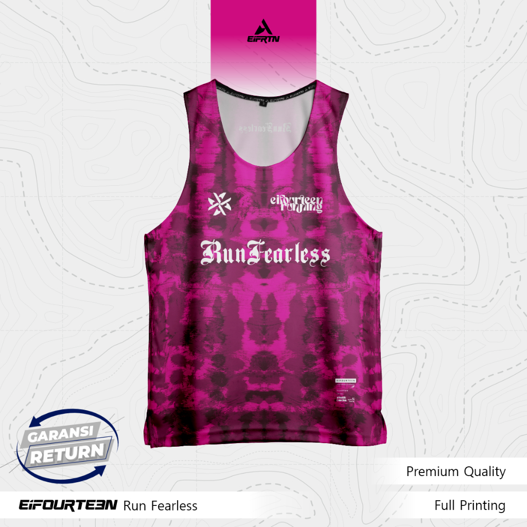 EiFRTN Kaos Singlet Lekbong Olahraga Sport Lari Running Stylish Modis Modern Keren Motif Abstrack Ba