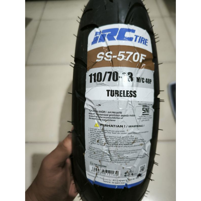 BAN DEPAN NMAX 110/70-13 IRC TUBELESS