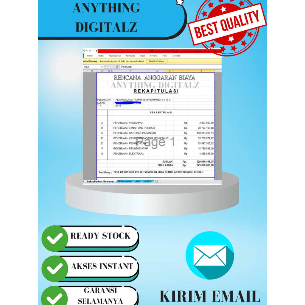 

200+ RAB Rumah terlengkap untuk referensi belajar