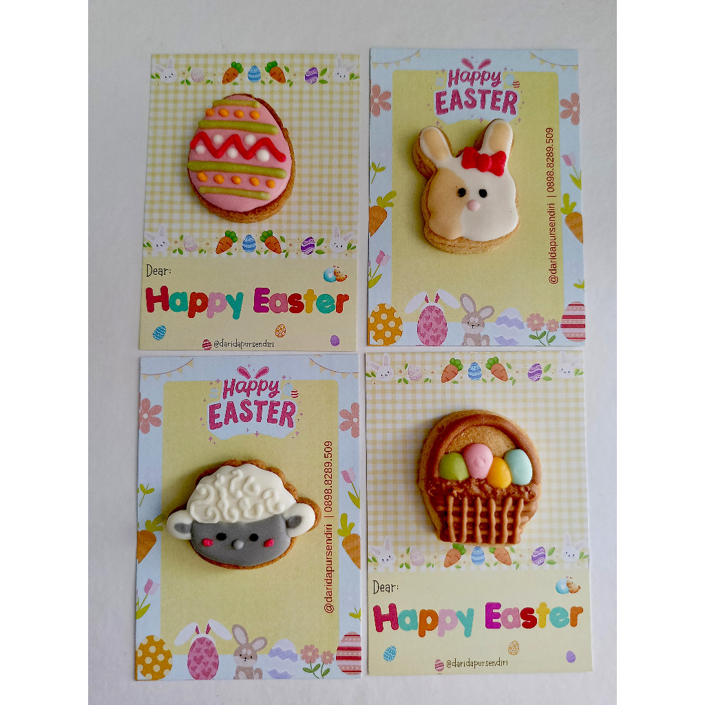 

CARD - Cookies Paskah - Hampers Paskah - Easter Cookies Card - Kartu Paskah - Easter Hampers