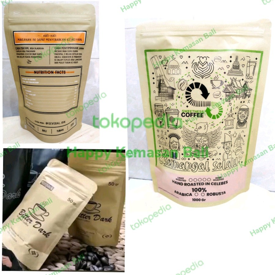 SABLON KPack Kemasan Standing Pouch Ecopack Window dengan Klip/ Zipper