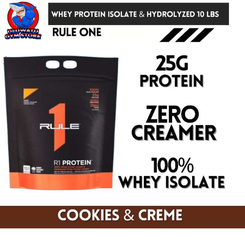 Rule One Rule 1 Whey Protein Isolate & Hydrolyzed 10lbs 10 lb