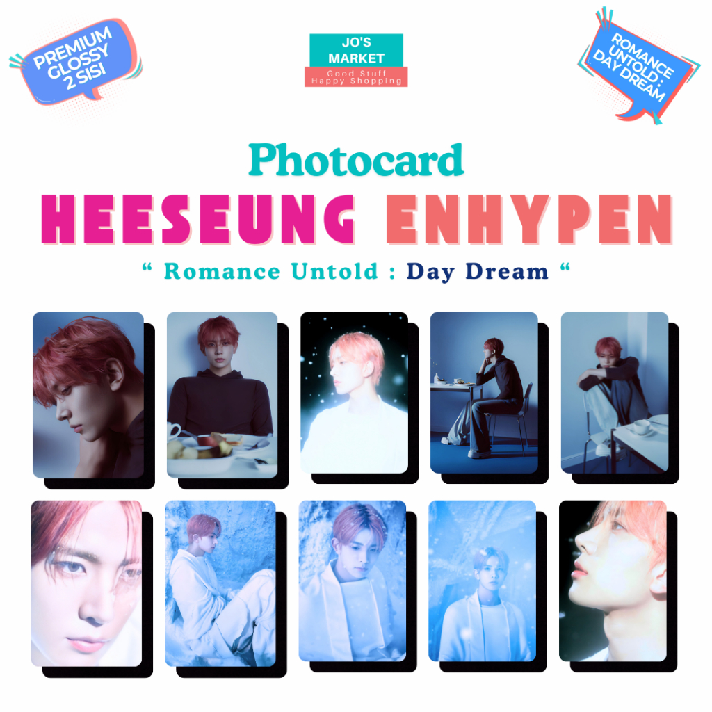 Jo's Market Photocard Enhypen Heeseung Romance Untold DayDream Unofficial Engene Lee Heeseung