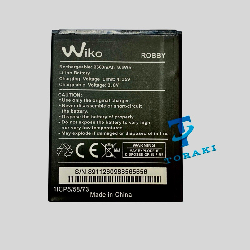 Baterai WIKO Tommy 3 / Tommy 3 plus / Tommy3 / V12BNL - HP Original Baterai Batrai Batre