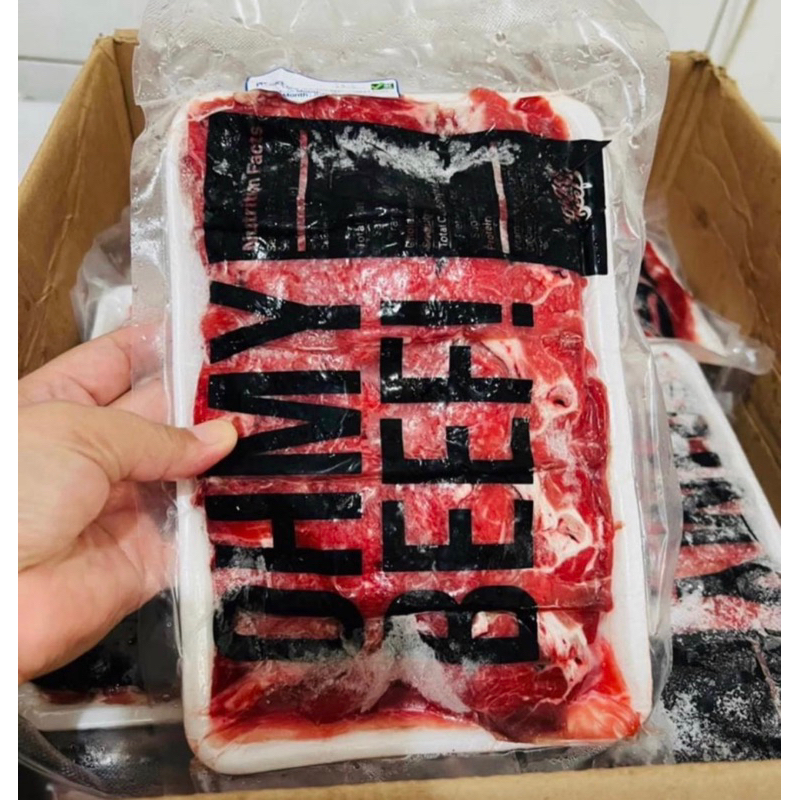 

OH MY BEEF DAGING SLICE LOW FAT 500 GRAM ( FROZEN )