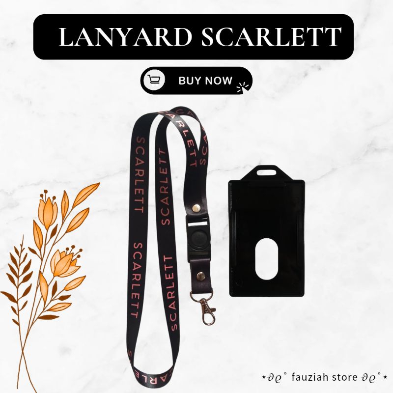 

READY! TALI ID CARD SCARLETT / LANYARD SCARLETT Termurah!!!