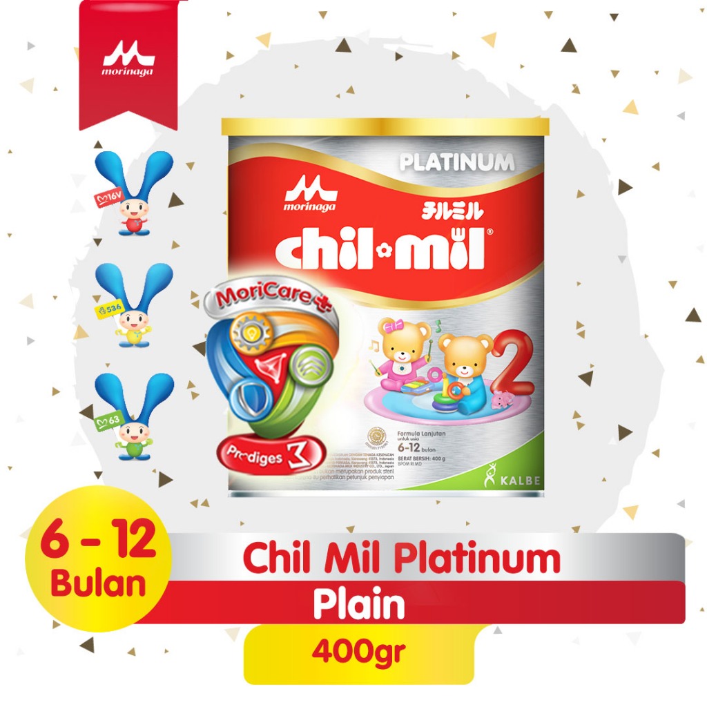 Morinaga Chil Mil Platinum 400gr - Chil Mil Platinum Susu Formula Usia 6-12 Bulan 400 gr