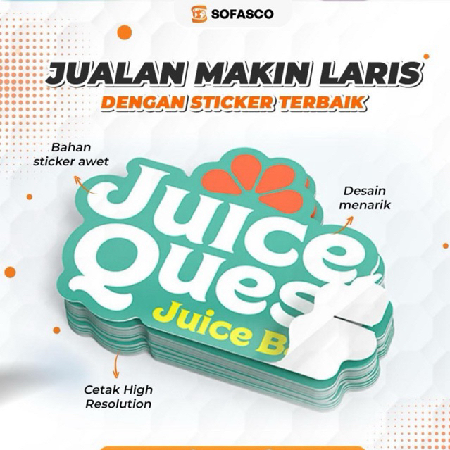 

LABEL STICKER MAKANAN/BRAND PROSES CEPAT SEHARI JADI-PERCETAKAN SOFASCO