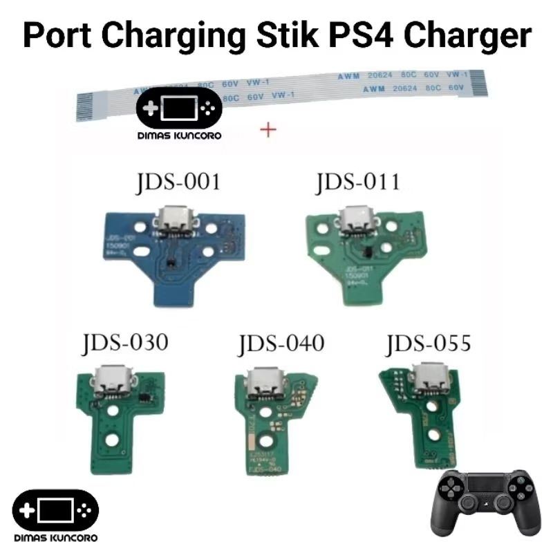Port Charging Stik PS4 JDS 030 Plus Flexible Board Slot Socket Charger JDS030 Stick PS 4