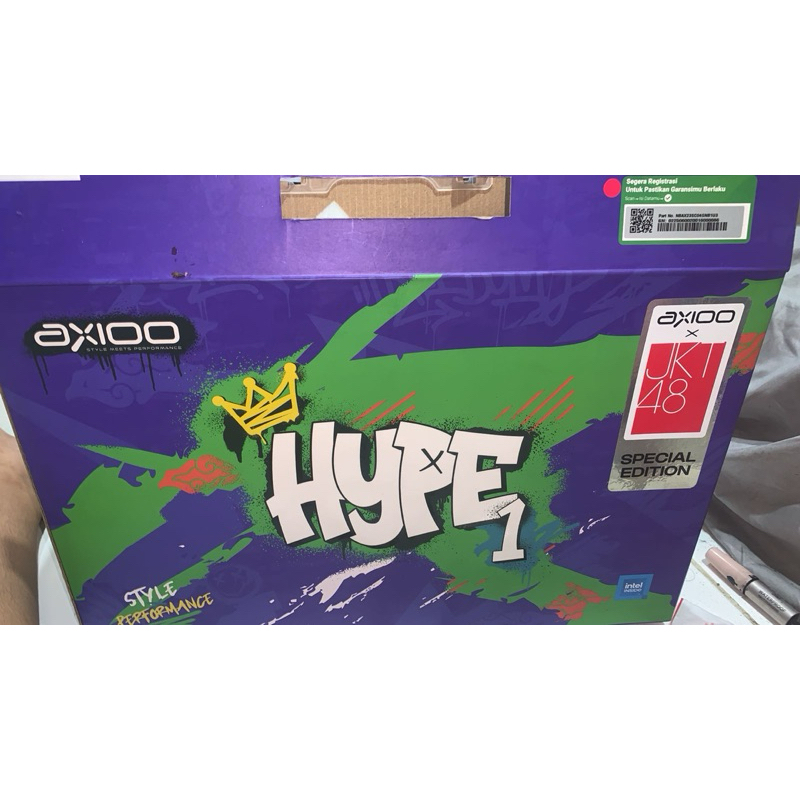 LAPTOP AXIO HYPE 1 RAM 8 GB SSD 512 GB(pemakaian baru sebulan like new)