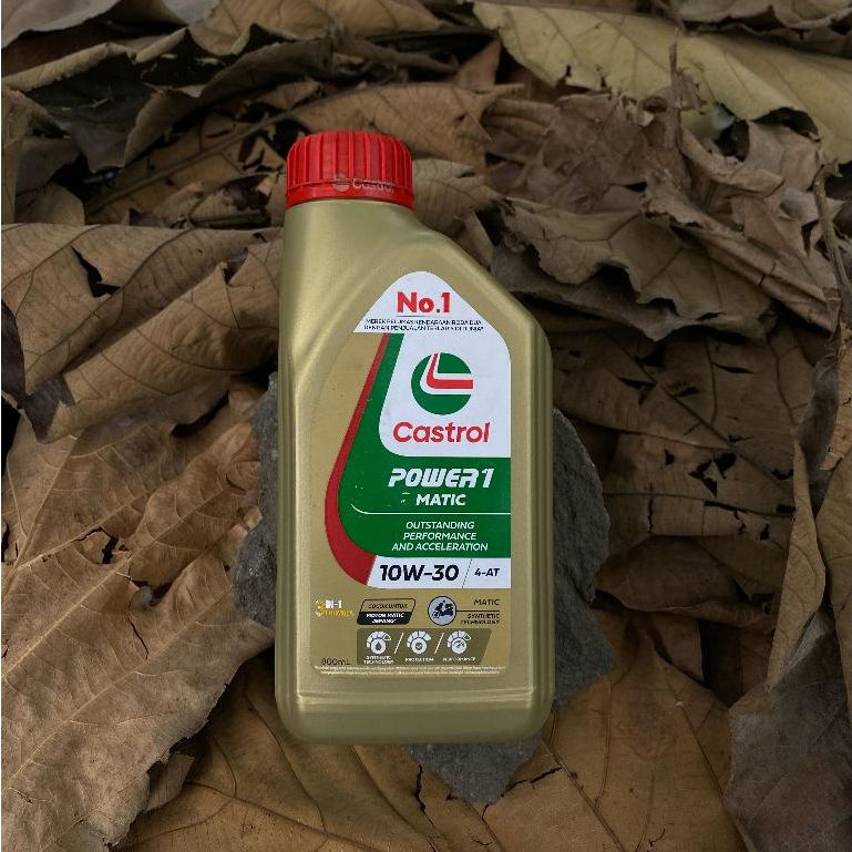 Oli Motor Matic Original CASTROL Power 1 Matic 10W-30 0,8L / Oli Castrol Power 1