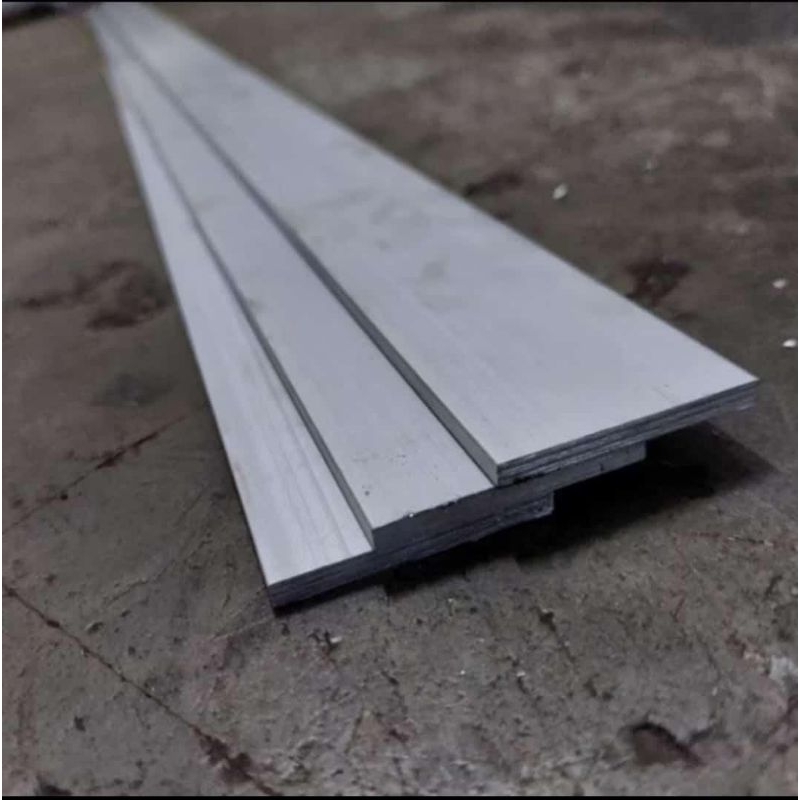 Plat strip Alumunium Tebal 5mm x 30mm x 1000mm Alumunium