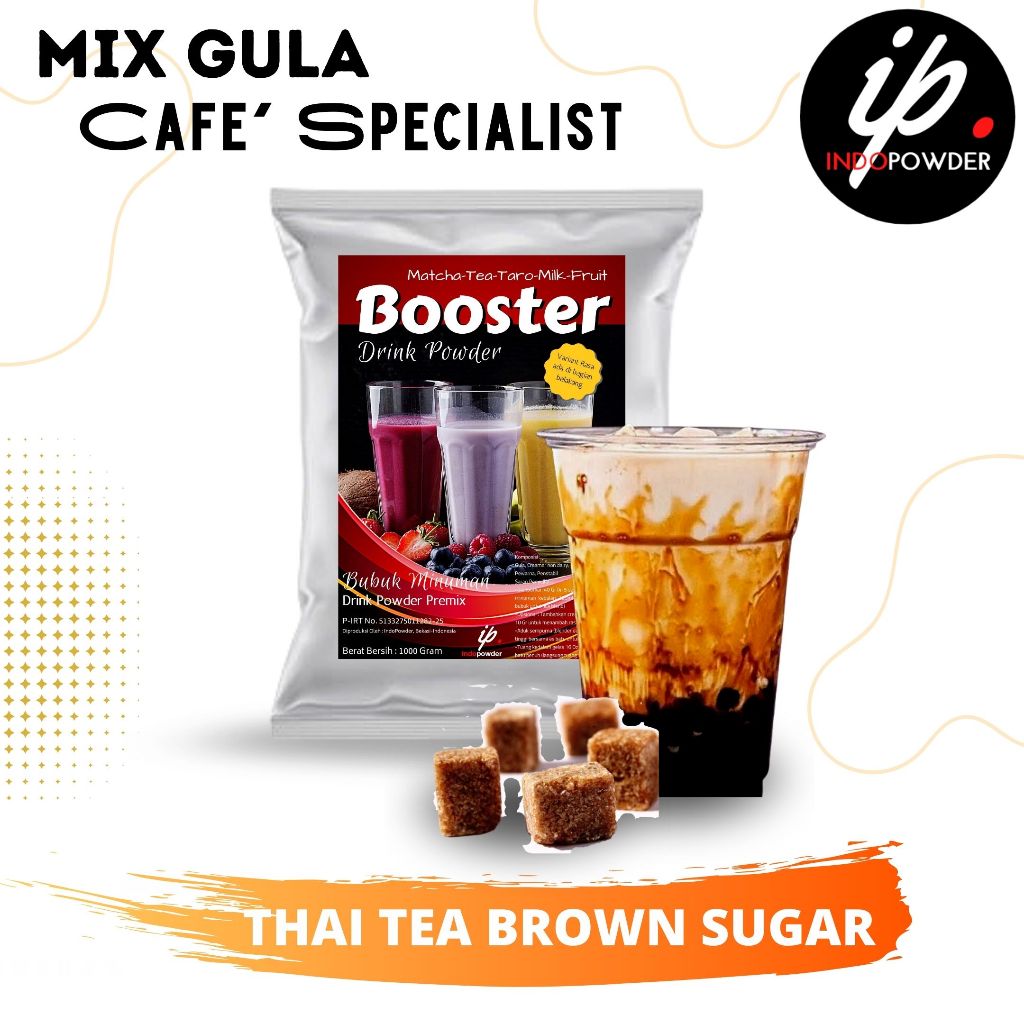 

IP Bogor - Bubuk Minuman Rasa THAI TEA BROWN SUGAR 1Kg Untuk Cafe, Waralaba dan Resto