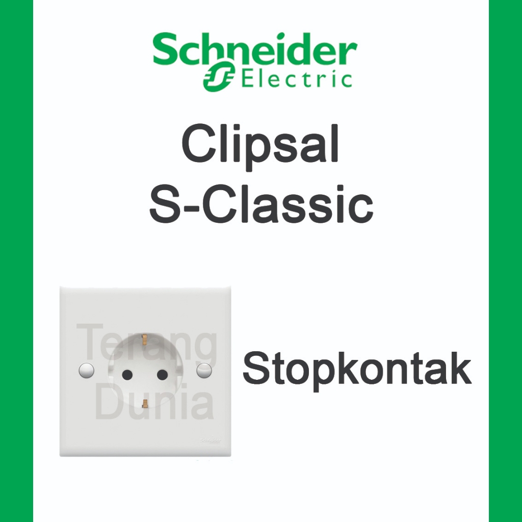 Stopkontak Clipsal Stopkontak Schneider Clipsal Stopkontak Schneider S classic