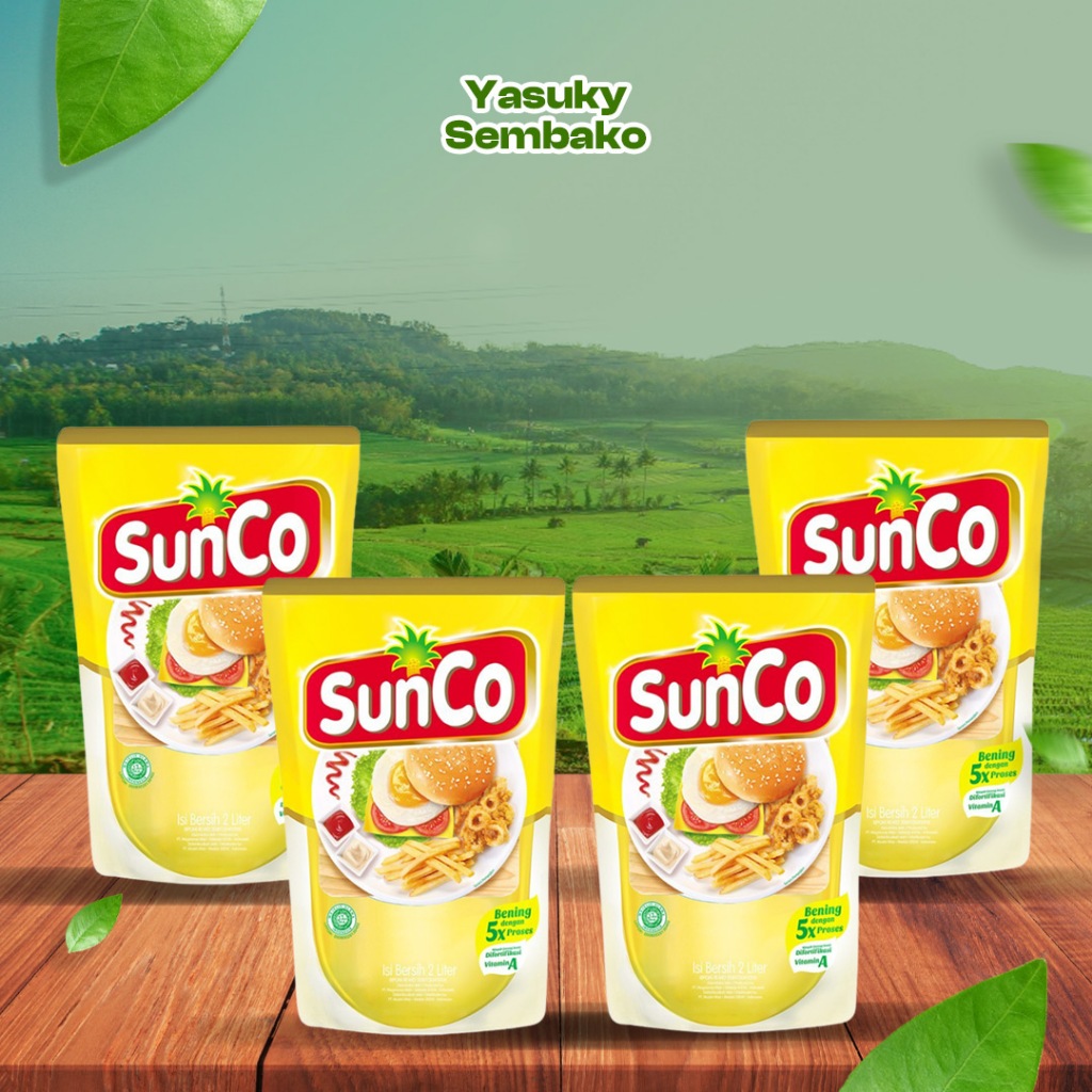 

MINYAK GORENG SUNCO 2 LITER PROMO - ISI 4 PCS