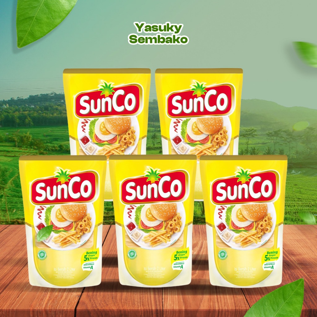 

MINYAK GORENG SUNCO 2 LITER PROMO - ISI 5 PCS