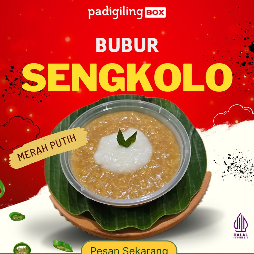 

Bubur Sengkolo Merah Putih Khas Padigiling