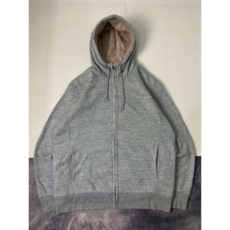 Zipper Hoodie Uniqlo Sherpa Size XL