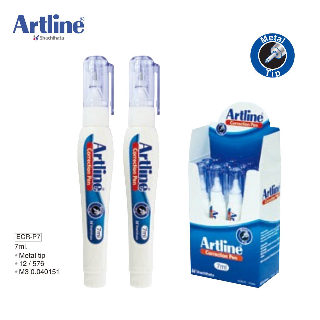 

Correction Pen Artline 7ml ECR-P7 / Tipe-Ex Cair Artline 7ml ECR-P7