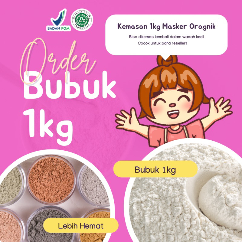 (1kg) Masker Organik BPOM/Masker Kiloan/Masker Anak Grosir