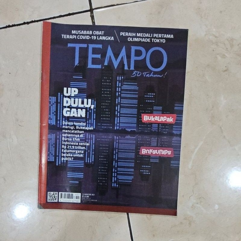 Majalah Tempo Up Dulu Gan 2-8 Agustus 2021