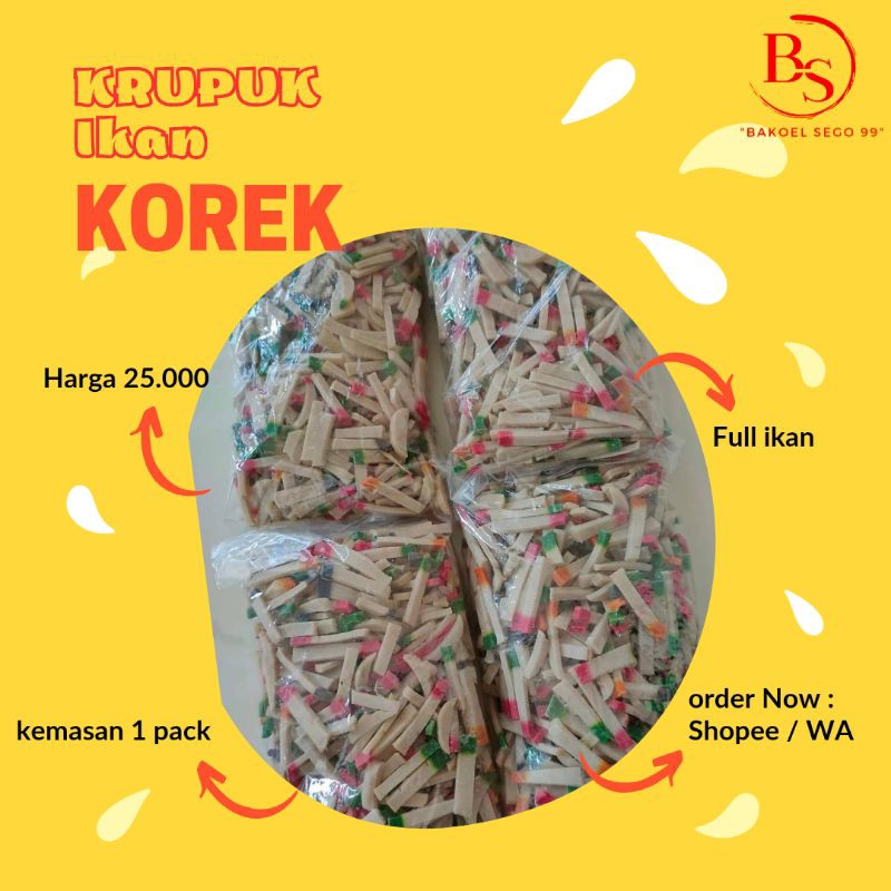

KRUPUK IKAN KOREK Khas sidayu