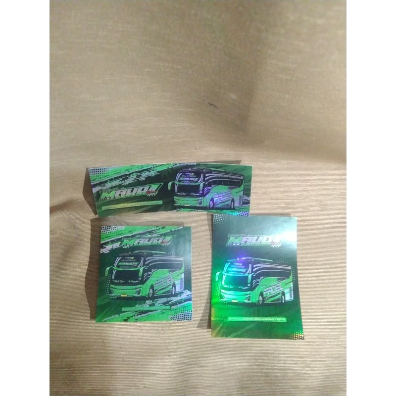 

Stiker bus miniatur Ori MAUDI 3 pcs